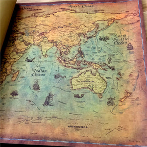 Nautical Ocean Sea World Map