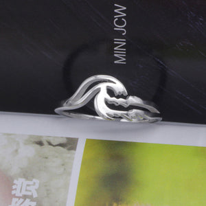 NEW Silver Ocean Wave Ring