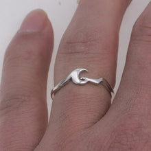Ocean Wave Sterling Silver Ring