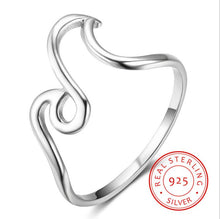 NEW Sterling Silver Surfing Waves Ring