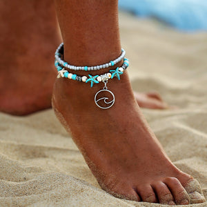 Popular Multi Layer Handmade Anklet Bracelets