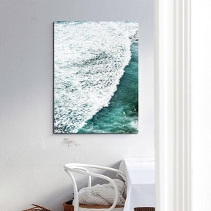 Deep Green Ocean Sea Wave Canvas Art