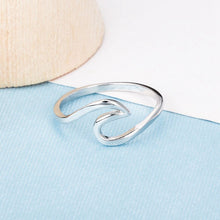 POPULAR Sterling Silver Wave Ring