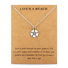 Oceans Life's a Beach Wave Necklace