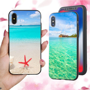 Ocean Wave Sea Protective Phone Back Case Cover for iPhone Xs X 6S 7 8 Plus