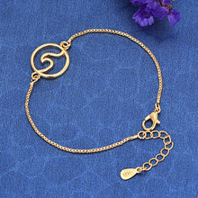 Women Bracelets Silver Rose Gold Yellow Gold Silver Ocean Wave Bracelet Snake Chain Friendship Bracelets For Best Friends