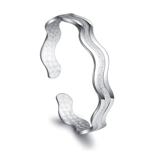 Sterling Silver Water Wave Bracelet